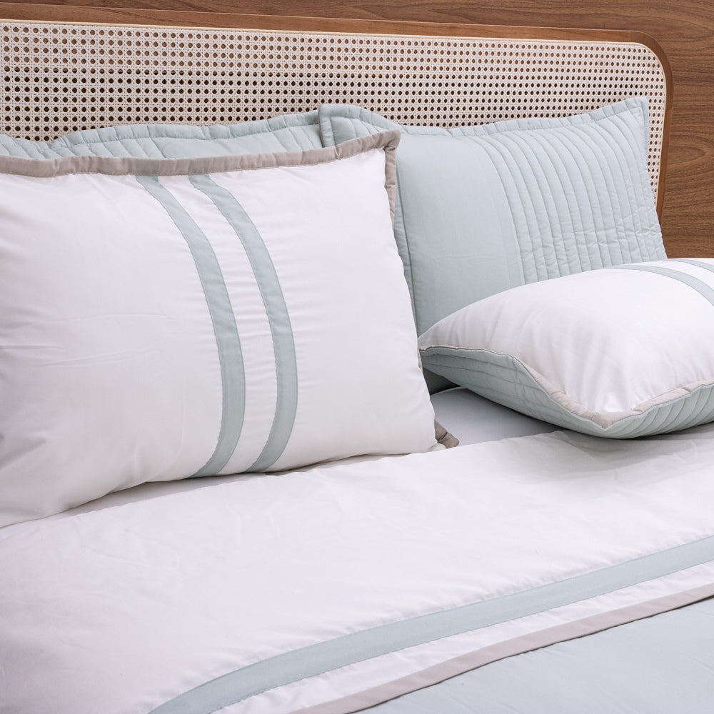 Kit Completo Línia Cama Posta SUPER KING Verde Malva - 3 peças (2,75 x 3,0m)