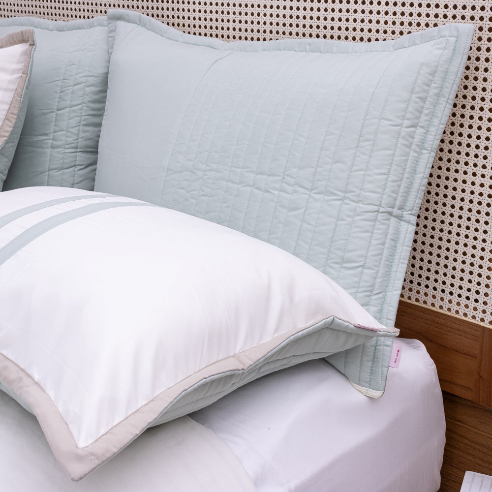 Kit Completo Línia Cama Posta SUPER KING Verde Malva - 3 peças (2,75 x 3,0m)