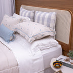 Kit Completo LIZ Cama Posta KING - Azul, 7 Peças (2,60 x 2,80m)