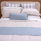 Kit Completo LIZ Cama Posta SUPER KING - Azul, 7 Peças (2,75 x 3,0m)