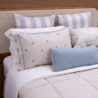 Kit Completo LIZ Cama Posta SUPER KING - Azul, 7 Peças (2,75 x 3,0m)