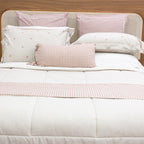 Kit Completo LIZ Cama Posta SUPER KING - Rosa, 7 Peças (2,75 x 3,0m)