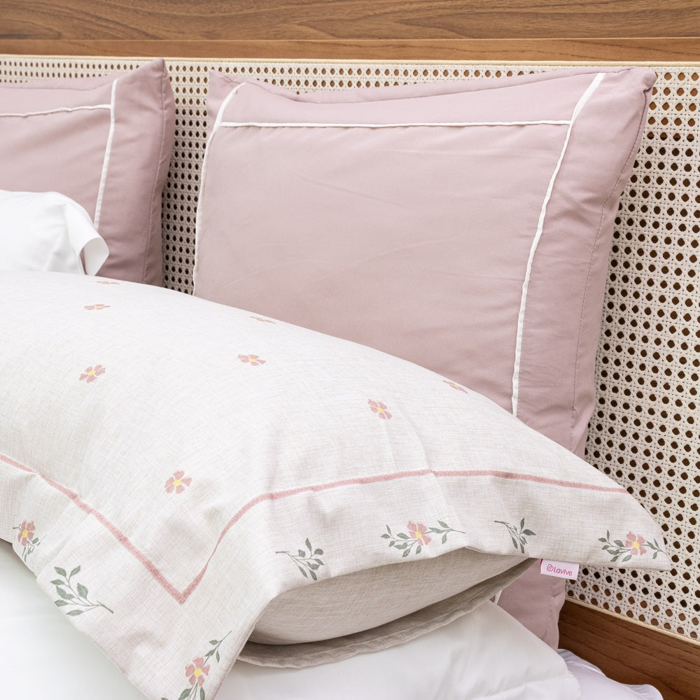 Kit Completo LIZ Cama Posta SUPER KING - Rosa, 7 Peças (2,75 x 3,0m)