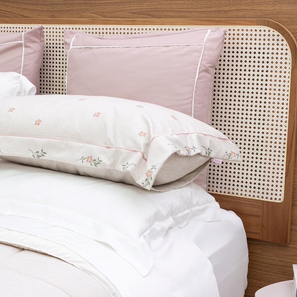 Kit Completo LIZ Cama Posta SUPER KING - Rosa, 7 Peças (2,75 x 3,0m)