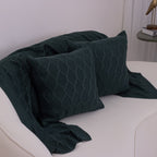 Kit Peseira e Capas Almofadas em Tricô Predileta 70 x 2,20 - Verde