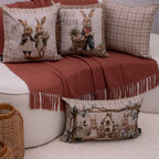 Manta Lilian em algodão 1,30 x 1,80 - Coral