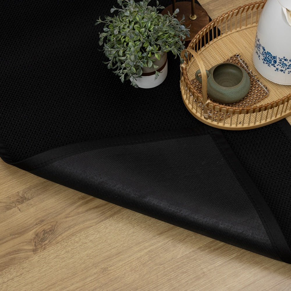 Passadeira Avulsa Siena Antiderrapante 50 x 140cm - Preto