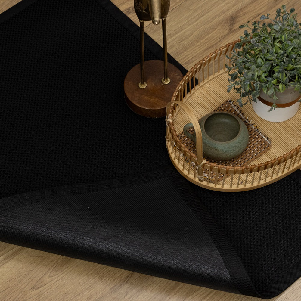 Passadeira Avulsa Siena Antiderrapante 60 x 180cm - Preto