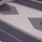 Tapete para Sala de Bico 200 x 250 cm - Cinza Escuro e Cru