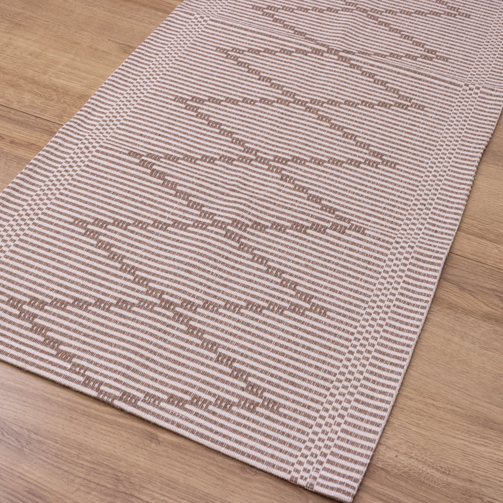 Passadeira Avulsa 1,20M Zurick Zig Zag - Nude