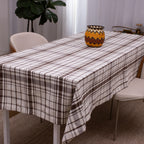 Toalha de Mesa Xadrez 1.40x2.50 m - Marrom
