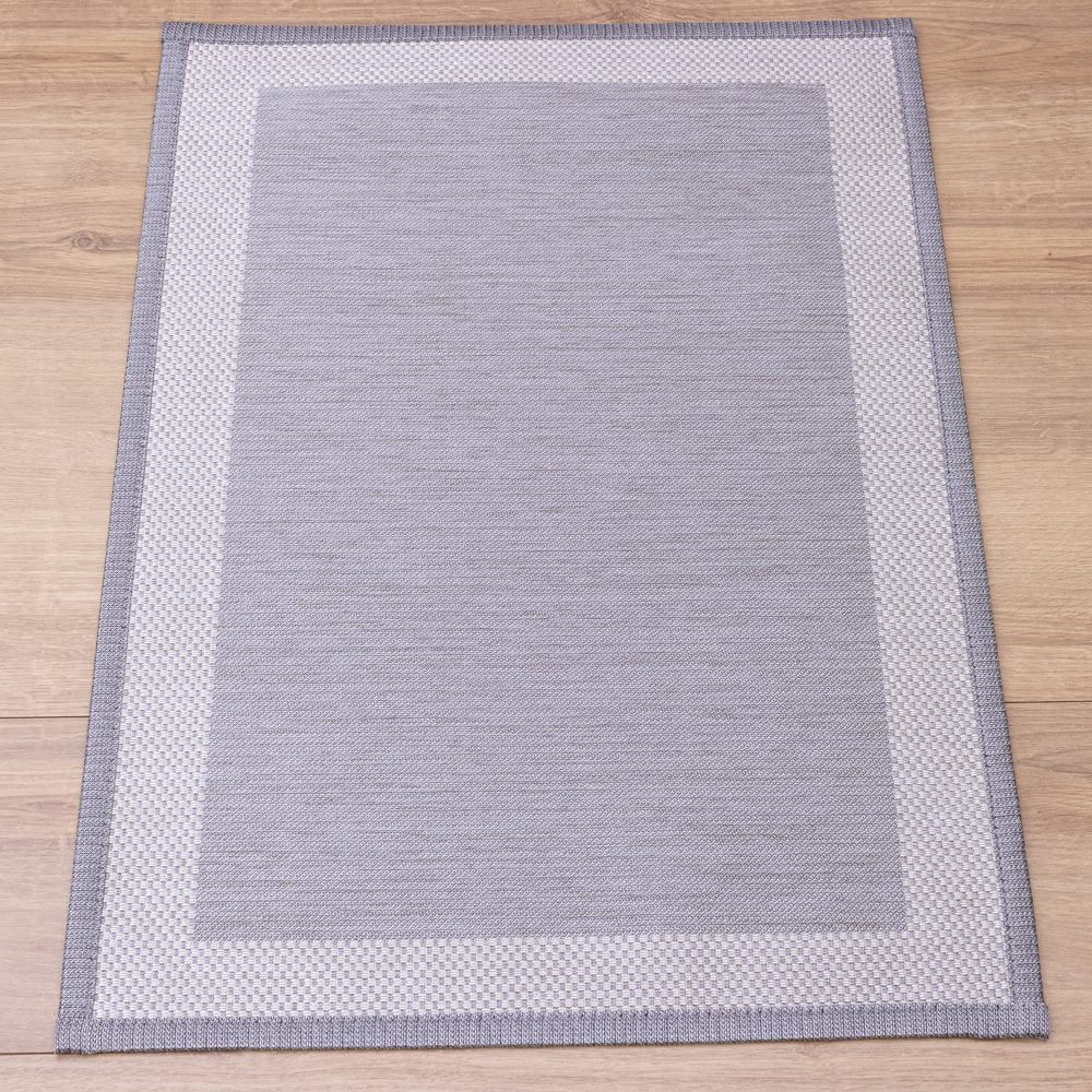 Tapete Avulso Ravena Antiderrapante 50 x 70cm - Prata