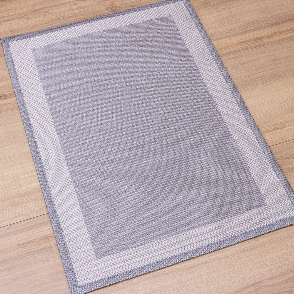 Tapete Avulso Ravena Antiderrapante 50 x 70cm - Prata