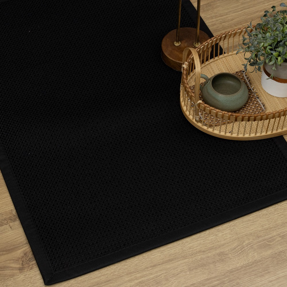 Tapete Avulso Siena Antiderrapante 50 x 70cm - Preto