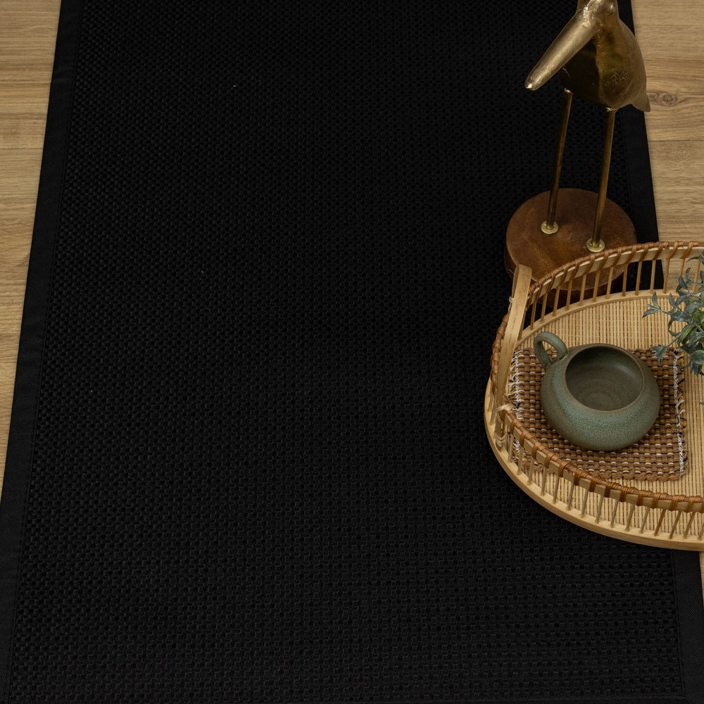 Tapete Avulso Siena Antiderrapante 50 x 70cm - Preto