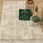 Tapete Beira Cama Carrara 70x140cm - Bege