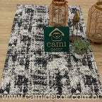 Tapete Beira Cama Carrara 70x140cm - Preto