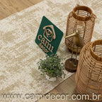 Tapete Beira Cama Carrara 70x140cm - Bege