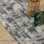 Tapete Beira Cama Carrara 70x140cm - Chumbo