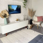 Tapete para Sala Boho 200 x 300cm - Cru