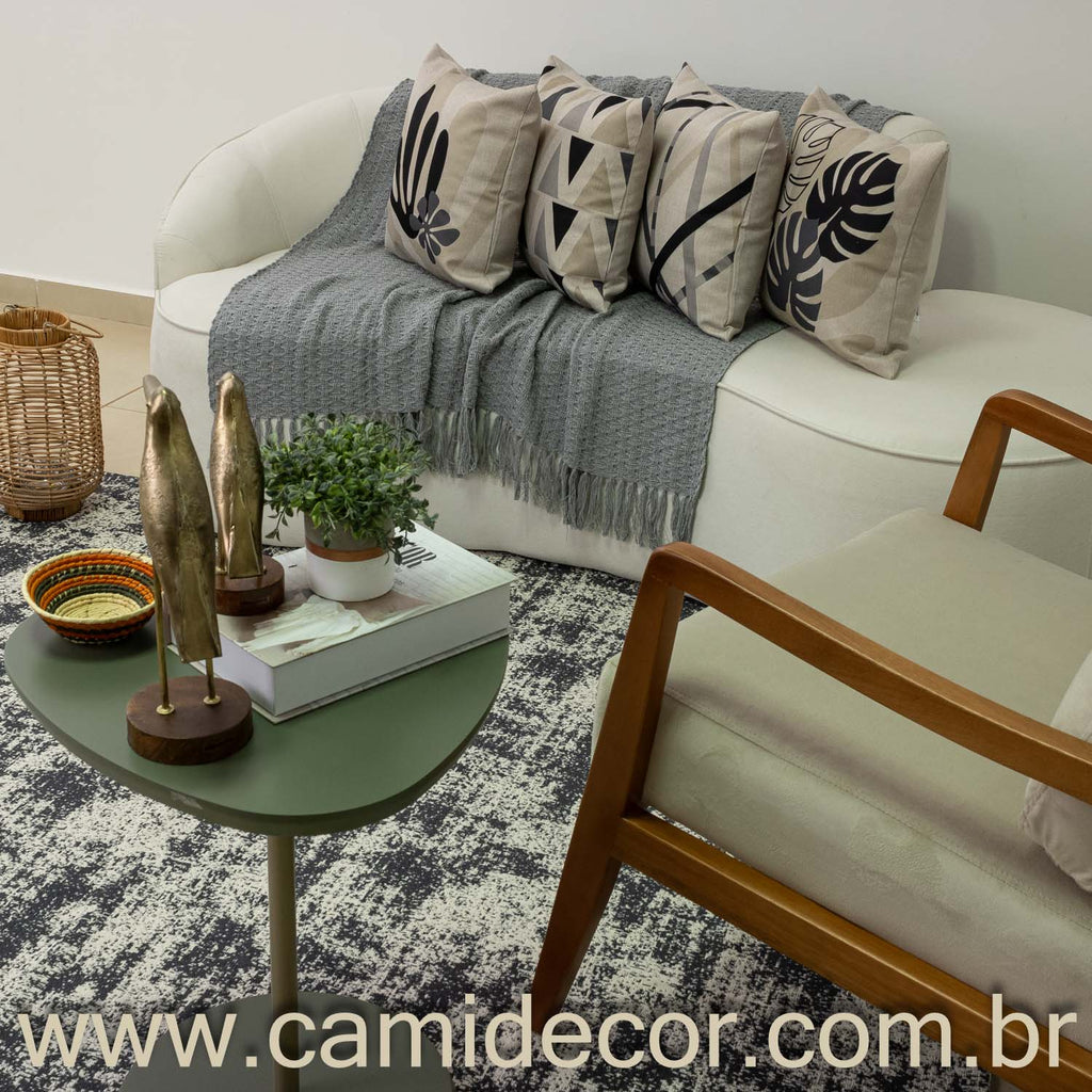 Tapete para Sala Carrara 150x200cm - Chumbo