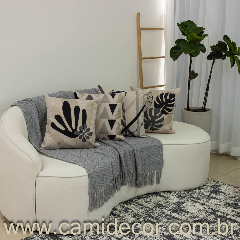 Tapete para Sala Carrara 200x250cm - Chumbo