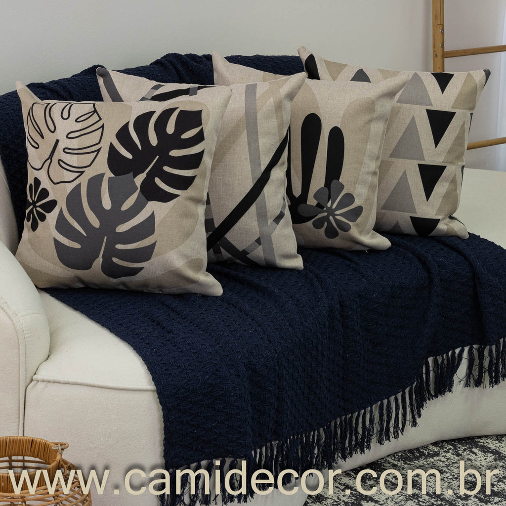 Tapete para Sala Carrara 200x250cm - Chumbo