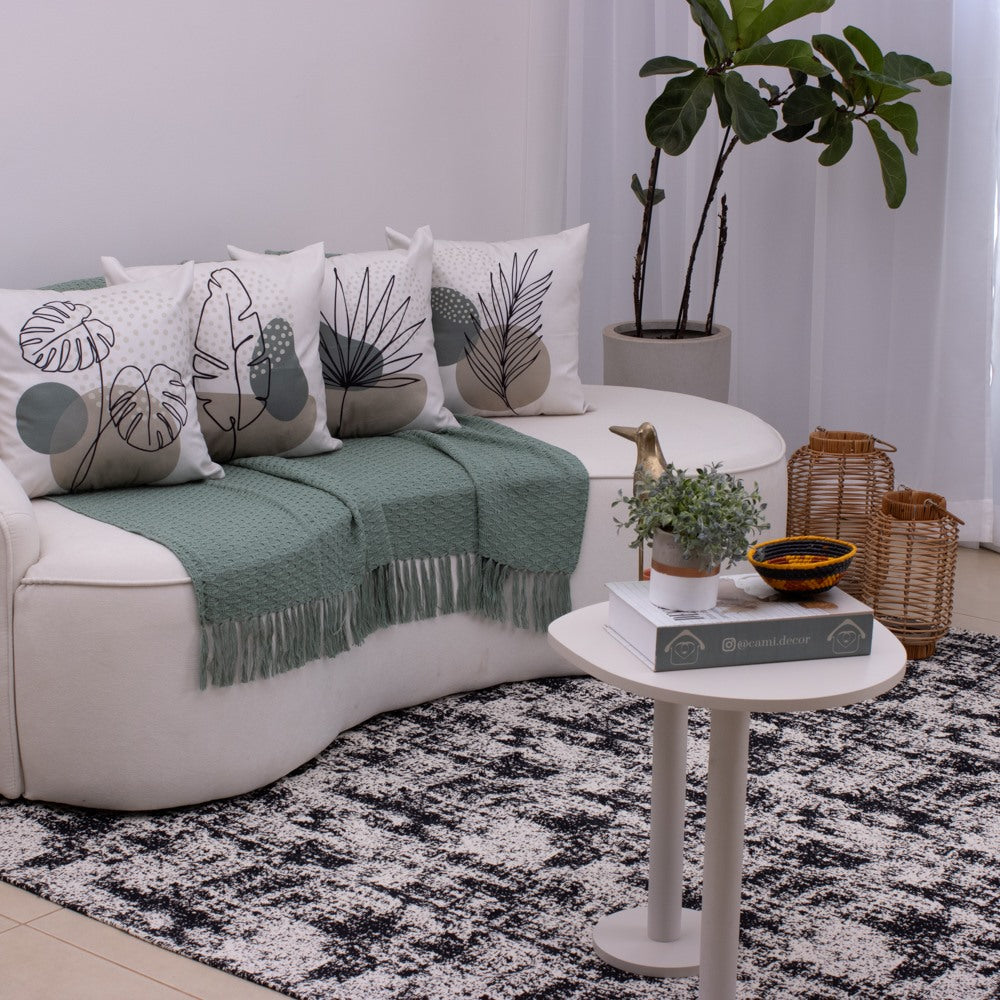 Tapete para Sala Carrara 200x250cm - Preto