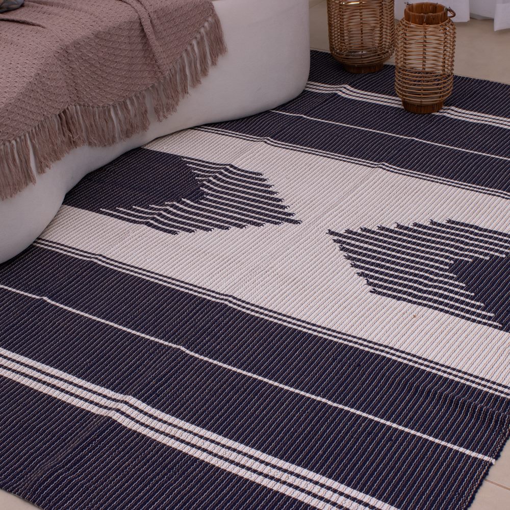 Tapete para Sala de Bico 150 x 200cm - Azul Marinho