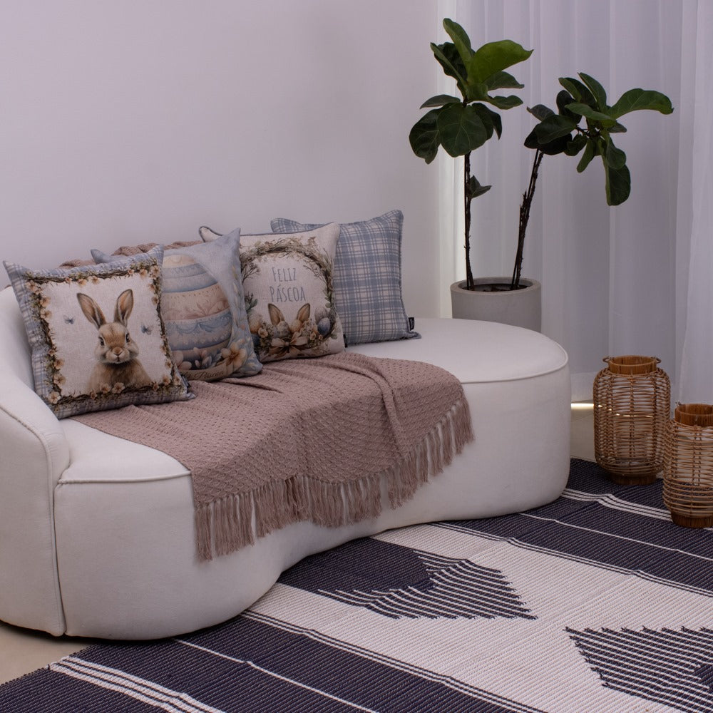 Tapete para Sala de Bico 150 x 200cm - Azul Marinho