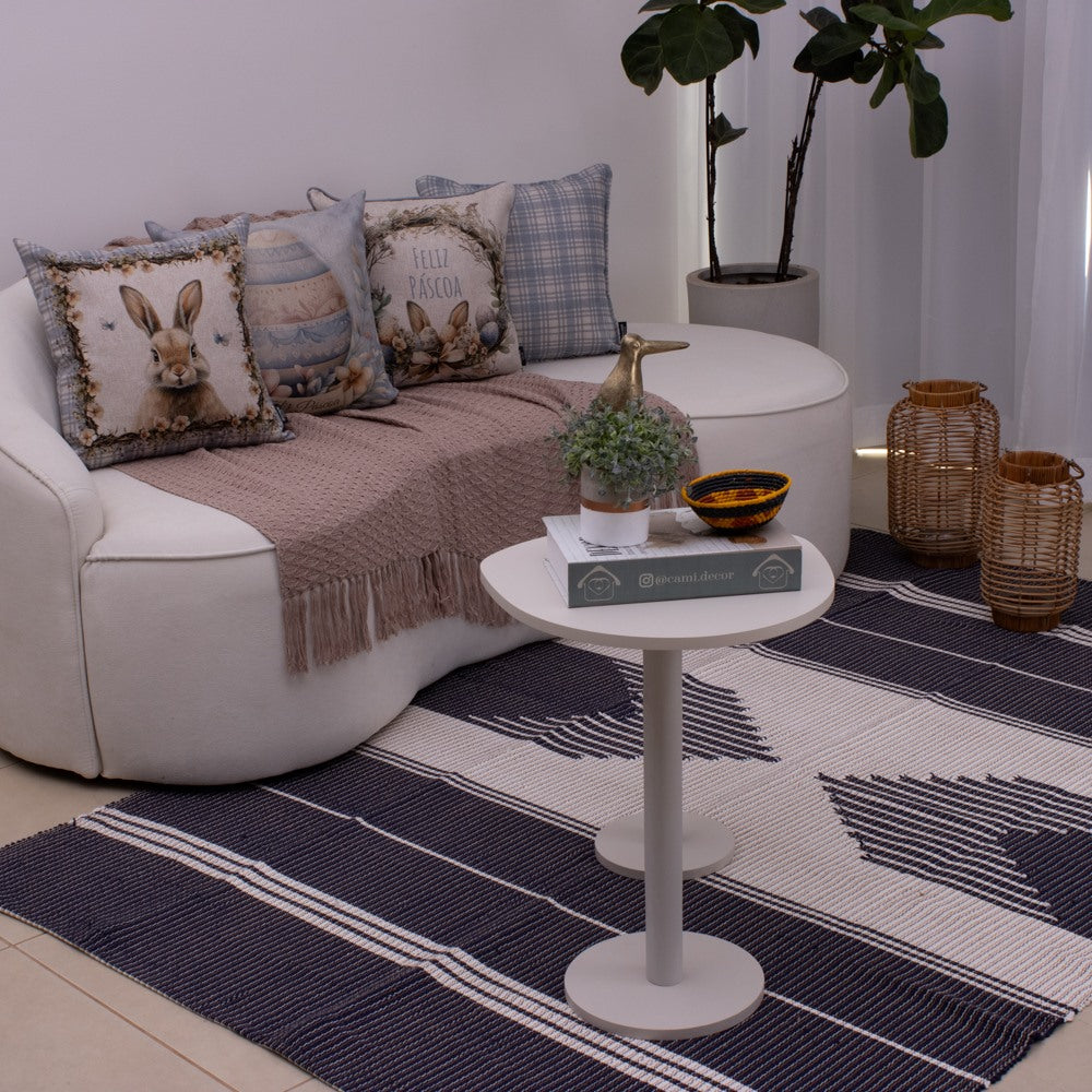 Tapete para Sala de Bico 150 x 200cm - Azul Marinho