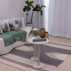 Tapete para Sala de Bico 150 x 200cm - Cinza Escuro e Cru