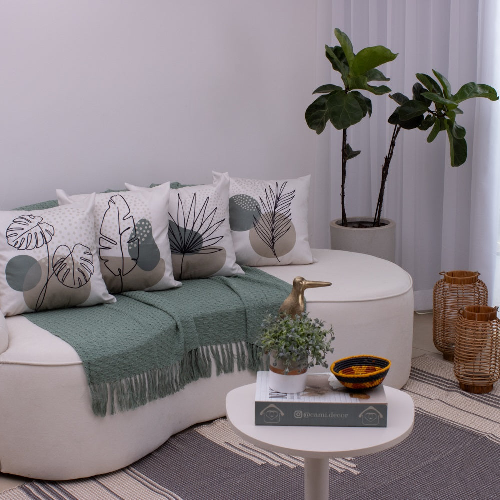 Tapete para Sala de Bico 150 x 200cm - Cinza Escuro e Cru