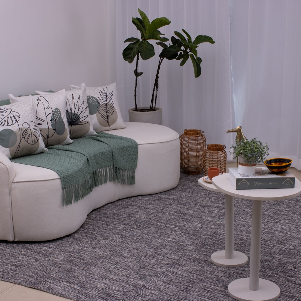 Tapete para Sala de Mesclado 200 x 250 cm - Cinza Escuro