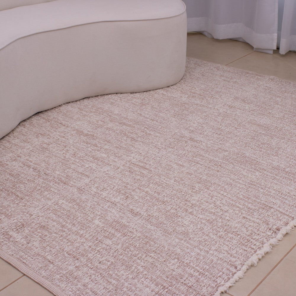 Tapete para Sala Dupla Face 150 x 200cm - Cru e Rosé
