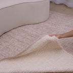 Tapete para Sala Dupla Face 150 x 200cm - Cru e Rosé