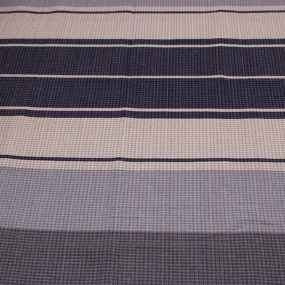 Tapete para Sala Listrado 150 x 200cm - Cru e Azul