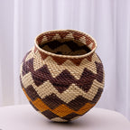 Vaso Artesanal em Palha de Tucumã