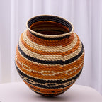 Vaso Artesanal em Palha de Tucumã