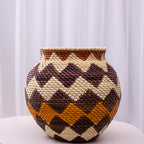 Vaso Artesanal em Palha de Tucumã