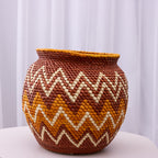 Vaso Artesanal em Palha de Tucumã