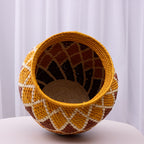 Vaso Artesanal em Palha de Tucumã