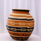 Vaso Artesanal em Palha de Tucumã